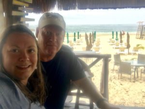 Beach Bar in Mexico on a rainy day